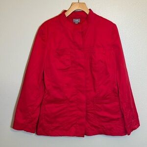 J. Jill Red Casual Jacket